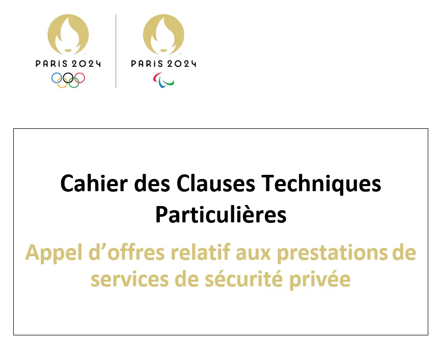 ⚖️ Non-Conformité d'un appel d'offre de Paris 2024 : risques pour les entreprises de sécurité !