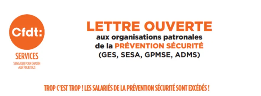 Agents de sécurité privée : la CFDT exige une revalorisation des majorations (Risque de grève pour les JOP 2024)