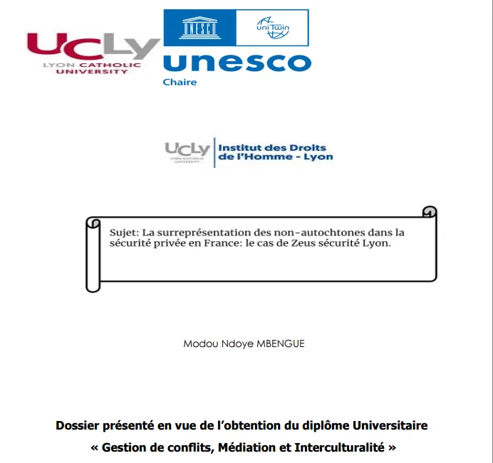 La surreprésentation des non-autochtones dans la sécurité privée en France : Enjeux, défis et perspectives